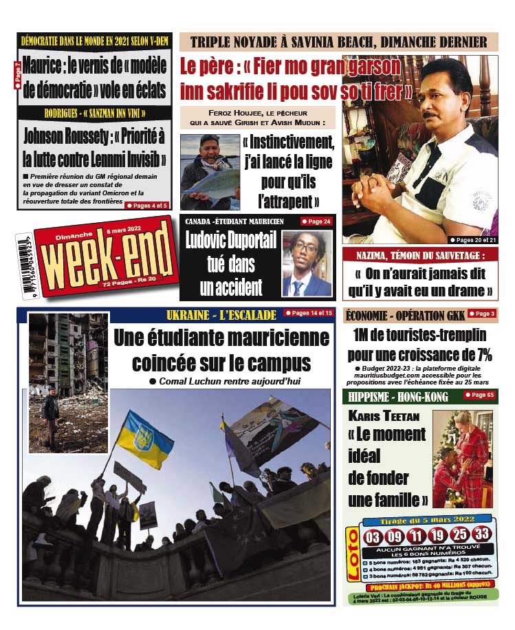 Week End du 6 mars 2022